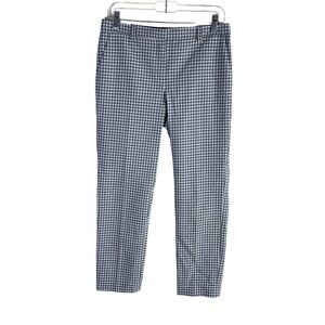 Theory Treeca 4 Check Viscose Plaid Pant SZ 4